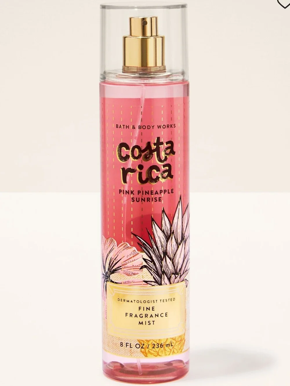 Bath & Body Works Costa Rica Pink Pineapple Sunrise Fine Fragrance Mist 8oz NEW